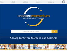 Tablet Screenshot of onshoremomentum.com